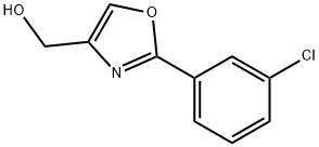 (2-(3-氯苯基)噁唑-4-基)甲醇, 885272-83-3, 结构式