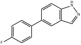 5-(4-氟苯基)吲唑, 885272-86-6, 结构式