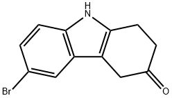 6-溴-1,2,4,9-四氢咔唑-3-酮, 885273-08-5, 结构式