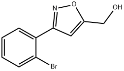 3-(2-溴苯基)-5-异噁唑甲醇, 885273-13-2, 结构式