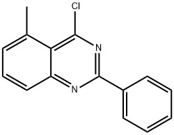 4-氯-5-甲基-2-苯基-喹唑啉, 885277-13-4, 结构式