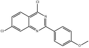4,7-二氯-2-(4-甲氧苯基)喹唑啉, 885277-24-7, 结构式