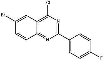 6-溴-4-氯-2-(4-氟苯基)-喹唑啉, 885277-35-0, 结构式