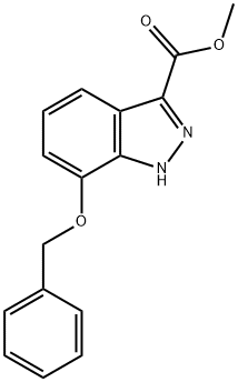 7-(苄氧基)-1氢-吲唑-3-甲酸甲酯, 885278-65-9, 结构式