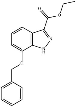 7-苄氧基-1H-吲唑-3-甲酸乙酯, 885278-92-2, 结构式