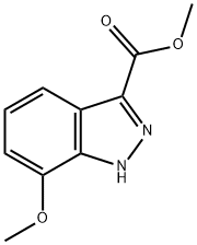 7-甲氧基-1H-吲唑-3羧酸甲酯, 885278-95-5, 结构式