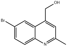 (6-溴-2-甲基喹啉-4-基)甲醇, 885279-63-0, 结构式