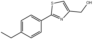 (2-(4-乙基苯基)噻唑-4-基)甲醇, 885280-43-3, 结构式
