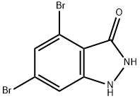 4,6-二溴-1H-吲唑-3-醇, 885518-58-1, 结构式