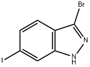 3-溴-6-碘-2H-吲唑, 885518-76-3, 结构式