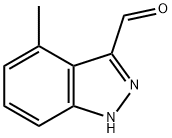 4-甲基-3-醛基吲唑, 885518-88-7, 结构式