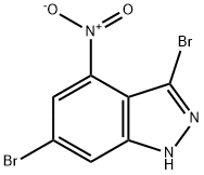 3,6-二溴-4-硝基吲唑, 885519-42-6, 结构式