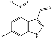 3-碘-4-硝基-6-溴-吲唑, 885519-47-1, 结构式