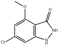 6-氯-4-甲氧基-1H-吲唑-3-醇, 885519-82-4, 结构式