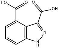 1H-吲唑-3,4-二羧酸, 885519-87-9, 结构式