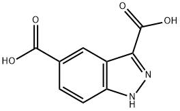 1H-吲唑-3,5-二羧酸, 885520-06-9, 结构式