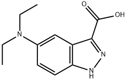 5-(二乙氨基)-1H-吲唑-3-羧酸, 885520-53-6, 结构式