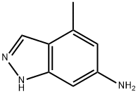 4-甲基-1H-吲唑-6-胺, 885520-74-1, 结构式