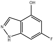 6-氟-4-羟基-吲唑, 885521-10-8, 结构式