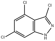 3,4,6-三氯-1氢-吲唑, 885522-45-2, 结构式