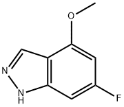 6-氟-4-甲氧基-吲唑, 885522-57-6, 结构式