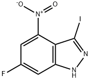 6-氟-3-碘-4-硝基-2H-吲唑, 885522-71-4, 结构式