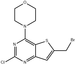 6-溴甲基-2-氯-4-(吗啉-4-基)-噻吩并[3,2-D]嘧啶, 885698-98-6, 结构式
