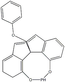 (11AS)-(-)-10,11,12,13-四氢二茚并[7,1-DE:1′,7′-FG][1,3,2] 二氧磷杂八环-5-苯氧基 苯基-[(S)-1,1-螺二氢茚-7,7-二基]亚磷酸酯, 885701-71-3, 结构式