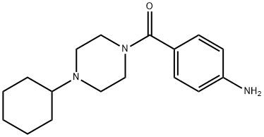 (4-氨基苯基)(4-环己基哌嗪基)甲酮, 885949-70-2, 结构式