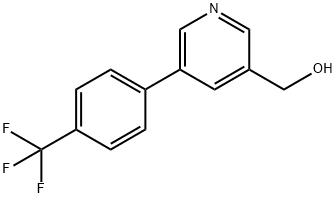(5-(4-(三氟甲基)苯基)吡啶-3-基)甲醇, 885959-16-0, 结构式