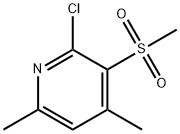 2-氯-4,6-二甲基-3-(甲基磺酰基)吡啶, 886361-59-7, 結(jié)構(gòu)式