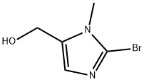 (2-溴-1-甲基-1H-咪唑基-5-基)甲醇, 886371-39-7, 结构式