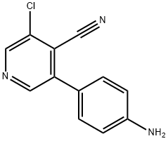 3-(4-氨基苯基)-5-氯异氰吡啶, 886457-32-5, 结构式