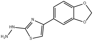 4-(1,3-二噁英丹-5-基)-2-肼基-1,3-噻唑, 886494-83-3, 结构式