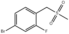 4-溴-2-氟-1-((甲基磺?；?甲基)苯, 886498-34-6, 結(jié)構(gòu)式