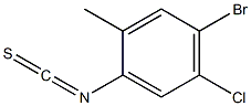 4-溴-5-氯-2-甲基苯基异硫氰酸酯, 886501-19-5, 结构式