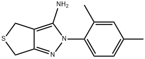 2-(2,4-二甲基苯基)-2H,4H,6H-噻吩并[3,4-C]吡唑-3-胺, 887200-91-1, 结构式