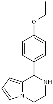 1-(4-乙氧基苯基)-1,2,3,4-四氢吡咯并[1,2-A]吡嗪, 887201-27-6, 结构式