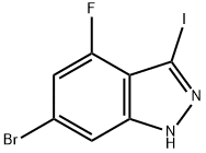 6-溴-4-氟-3-碘-1H-吲唑, 887568-00-5, 结构式