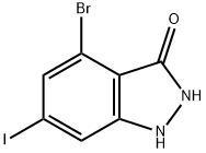 4-溴-6-碘-1,2-二氢-3H-吲唑-3-酮, 887568-51-6, 结构式