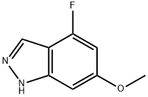 4-氟-6-甲氧基-吲唑, 887569-13-3, 结构式