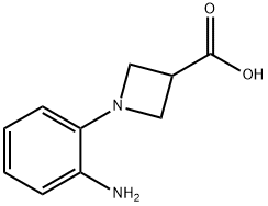 1-(2-氨基苯基)氮杂环丁烷-3-羧酸, 887595-81-5, 结构式