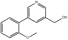 (5-(2-甲氧苯基)吡啶-3-基)甲醇, 887973-95-7, 结构式