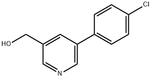 (5-(4-氯苯基)吡啶-3-基)甲醇, 887974-02-9, 结构式