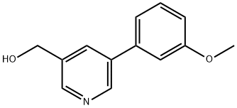 (5-(3-甲氧苯基)吡啶-3-基)甲醇, 887974-01-8, 结构式