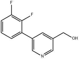 (5-(2,3-二氟苯基)吡啶-3-基)甲醇, 887974-20-1, 结构式