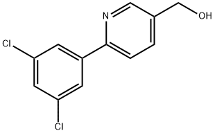 [6-(3,5-二氯苯基)-3-吡啶基]甲醇, 887974-84-7, 结构式