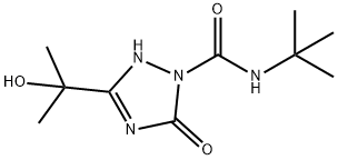 N-叔丁基-3-(2-羥基異丙基)-5-氧代-2,5-二氫-1H-1,2,4-三氮唑-1-甲酰胺, 889062-06-0, 結(jié)構(gòu)式