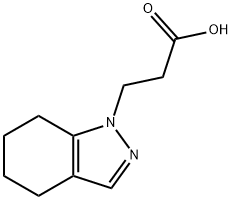 3-(4,5,6,7-四氢-1H-吲唑-1-基)丙酸, 889940-07-2, 结构式