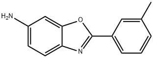 2-(3-甲基苯基)-6-氨基苯并恶唑, 890985-45-2, 结构式